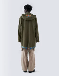 Maharishi 5012 Dragon Embroidered Kimono Parka Olive OG-107F -Maharishi 071223 0073 2