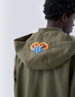 Maharishi 5012 Dragon Embroidered Kimono Parka Olive OG-107F -Maharishi 071223 0079 2