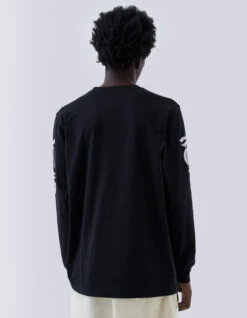 Maharishi 1255 Tibetan Sanskrit LS T-Shirt Black -Maharishi 071223 0240 2