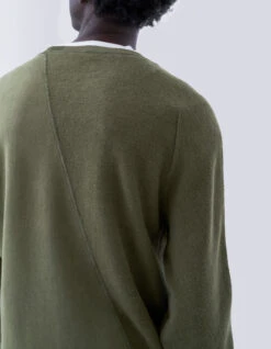 Maharishi 5001 Kesagiri Hemp Crew Sweat Olive OG-107F -Maharishi 071223 0345