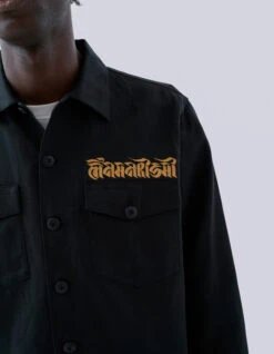 Maharishi 5022 Lunar Dragon Utility Shirt Black -Maharishi 071223 0415