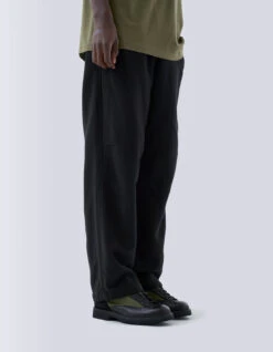 Maharishi 5006 Hemp Asym Loose Track Pants Black -Maharishi 071223 0502