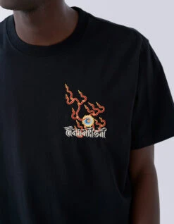 Maharishi 1254 Flaming Pearl T-Shirt Black -Maharishi 071223 0534 2
