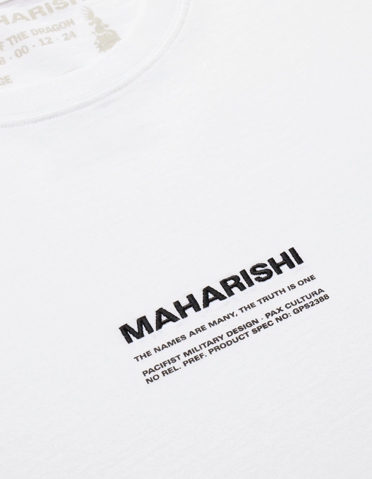 Maharishi 1255 Tibetan Sanskrit LS T-Shirt White 6 Maharishi 1255 Tibetan Sanskrit LS T-Shirt White - Image 6