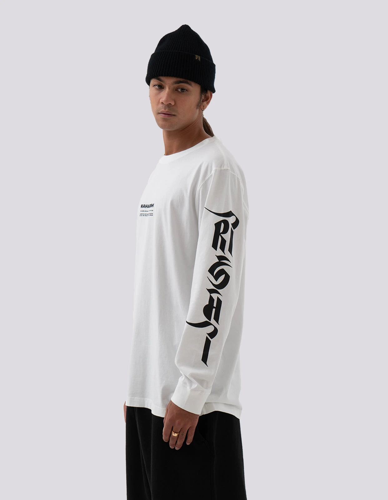 Maharishi 1255 Tibetan Sanskrit LS T-Shirt White 3 Maharishi 1255 Tibetan Sanskrit LS T-Shirt White - Image 3