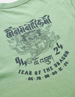 Maharishi 1258 Abundance Dragon Tour T-Shirt Bamboo Green -Maharishi 1258 bamboogreen 30