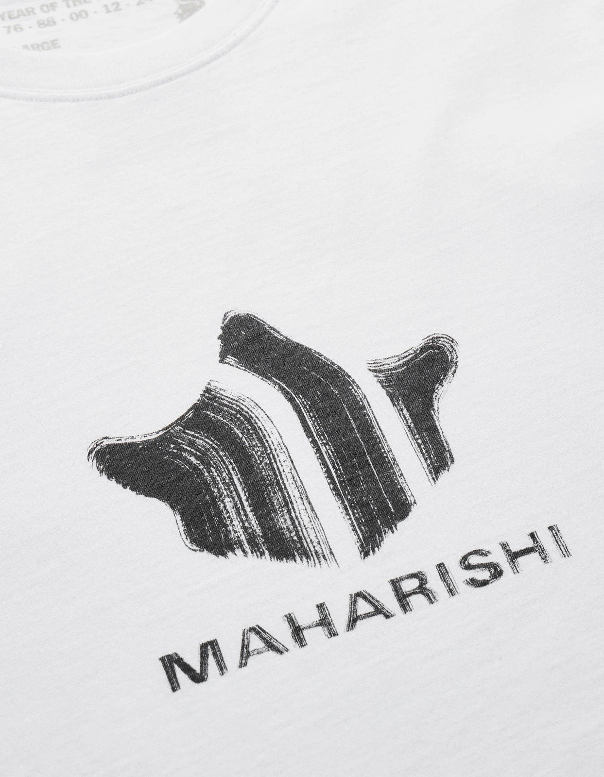 Maharishi 1259 Brushstroke Temple T-Shirt White 6 Maharishi 1259 Brushstroke Temple T-Shirt White - Image 6