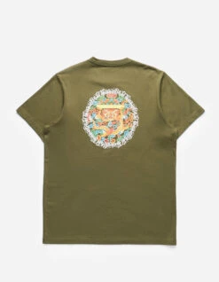 Maharishi 1261 Abundance Dragon Circle T-Shirt Olive