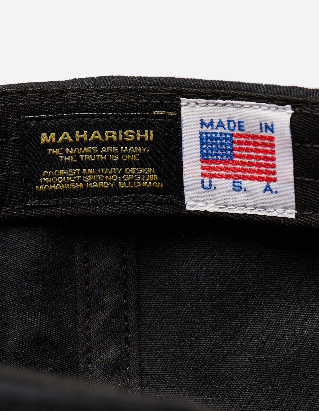 Maharishi 1262 Year Of The Dragon 6 Panel Cap Black 4 Maharishi 1262 Year Of The Dragon 6 Panel Cap Black - Image 4