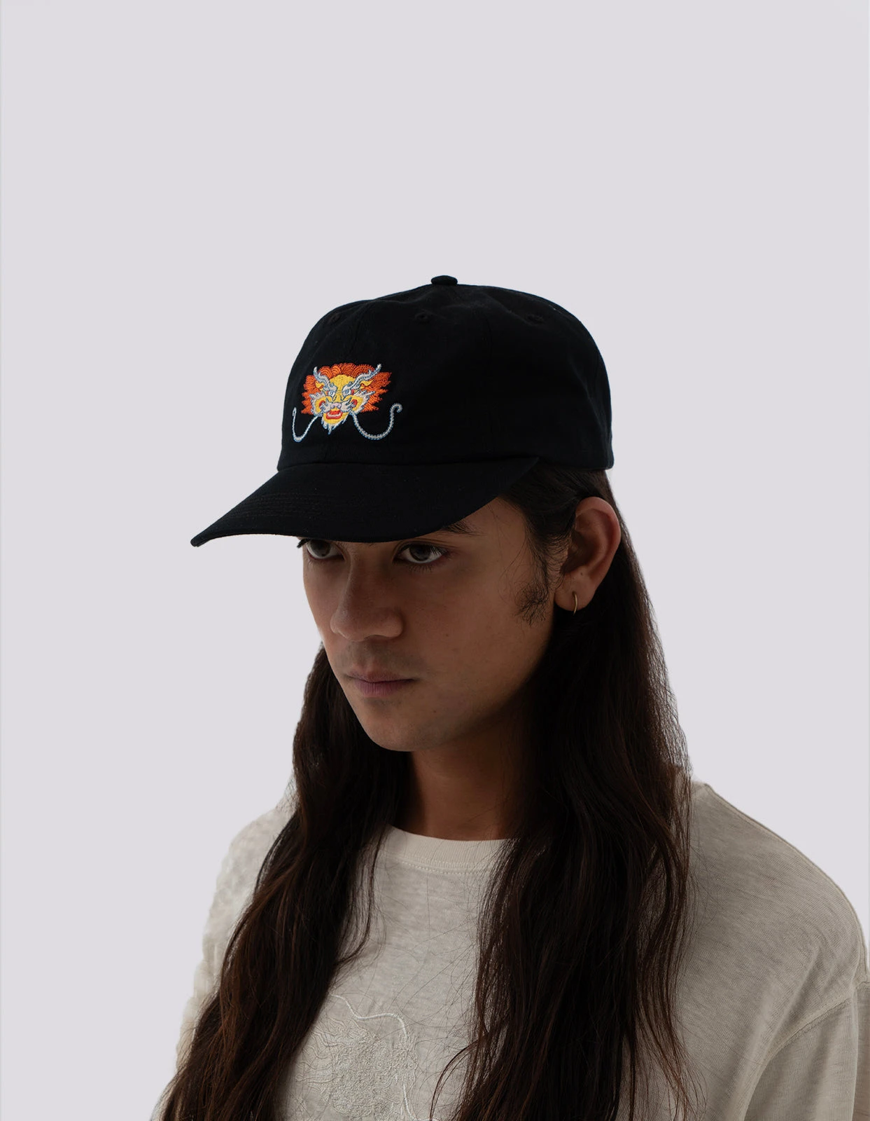 Maharishi 1262 Year Of The Dragon 6 Panel Cap Black 2 Maharishi 1262 Year Of The Dragon 6 Panel Cap Black - Image 2