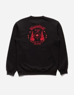 Maharishi 1267 Dragon Anniversary Crew Sweat Black