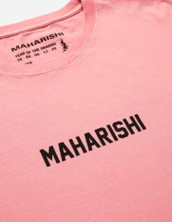 Maharishi 1277 Woodblock Dragon L/S T-Shirt Flag Pink -Maharishi 1277 flag pink 30 Green