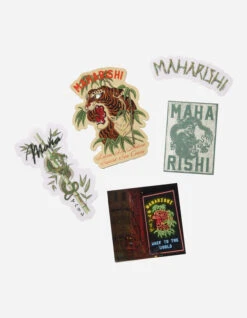 Maharishi 1295 Dragon Bamboo Sticker Pack Multi