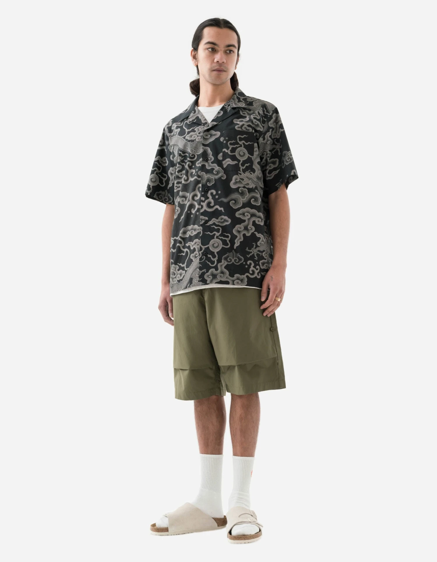Maharishi 4037 Original Loose Snoshorts Olive OG-107F 4 Maharishi 4037 Original Loose Snoshorts Olive OG-107F - Image 4