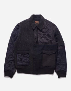 Maharishi 4083 Upcycled A2 Flight Jacket Black