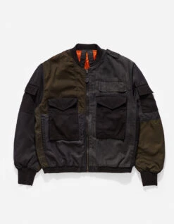 Maharishi 4274 Upcycled WEP MA1 Flight Jacket Black O/D