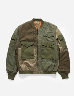 Maharishi 4274 Upcycled WEP MA1 Flight Jacket Olive