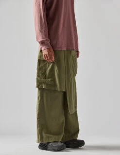 Maharishi 4588 Asym Cargo Hakama Pants Olive OG-107F -Maharishi 4588 olive 60
