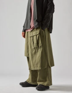 Maharishi 4588 Asym Cargo Hakama Pants Olive OG-107F -Maharishi 4588 olive 80