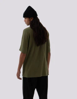 Maharishi 5000 Kesagiri Hemp Oversized T-Shirt Olive OG-107F -Maharishi 5000 olive 60