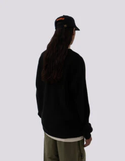 Maharishi 5001 Kesagiri Hemp Crew Sweat Black BLK-108F -Maharishi 5001 black 1262 black 60