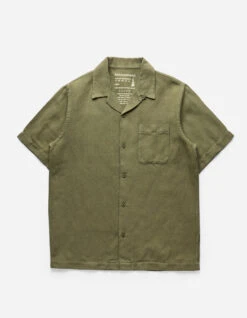 Maharishi 5005 Hemp Camp Collar Shirt Olive OG-107F