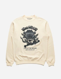Maharishi 19 Maharishi 5015 Abundance Dragon Crew Sweat Ecru