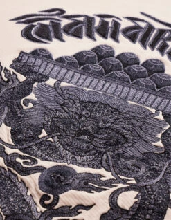 Maharishi 5015 Abundance Dragon Crew Sweat Ecru -Maharishi 5015 ecru 40