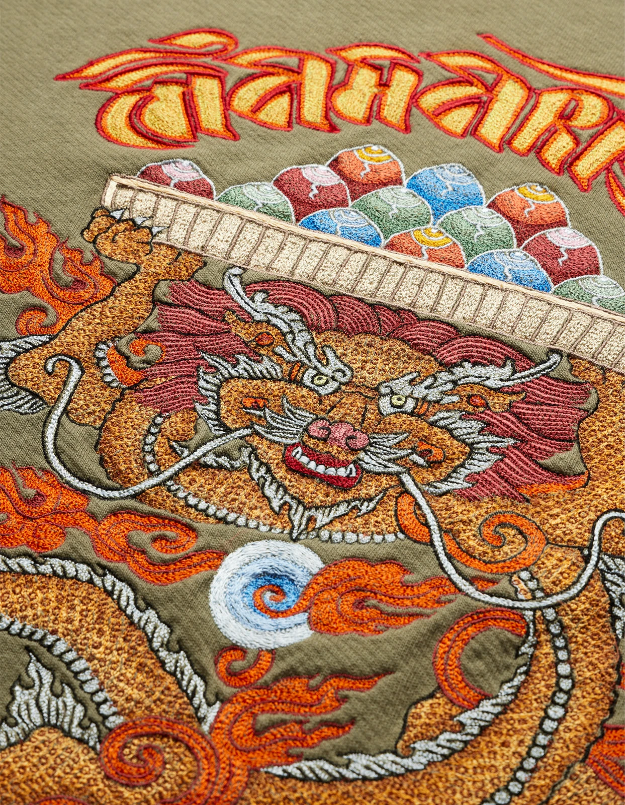 Maharishi 5015 Abundance Dragon Crew Sweat Olive OG-107F 4 Maharishi 5015 Abundance Dragon Crew Sweat Olive OG-107F - Image 4