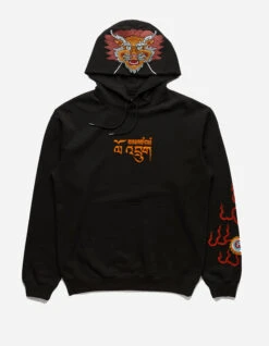 Maharishi 5016 Abundance Dragon Hooded Sweat Black