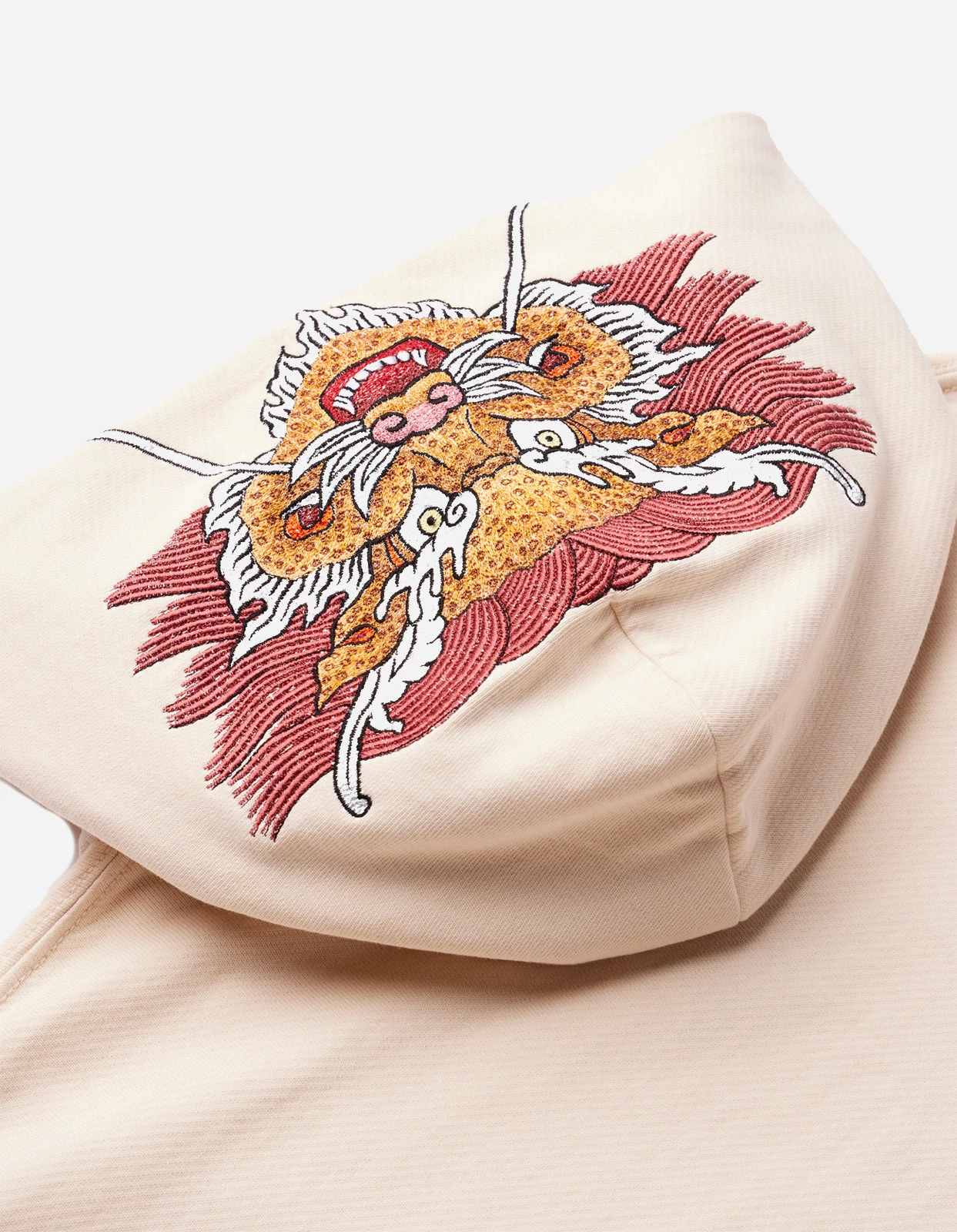 Maharishi 5016 Abundance Dragon Hooded Sweat Ecru 8 Maharishi 5016 Abundance Dragon Hooded Sweat Ecru - Image 8