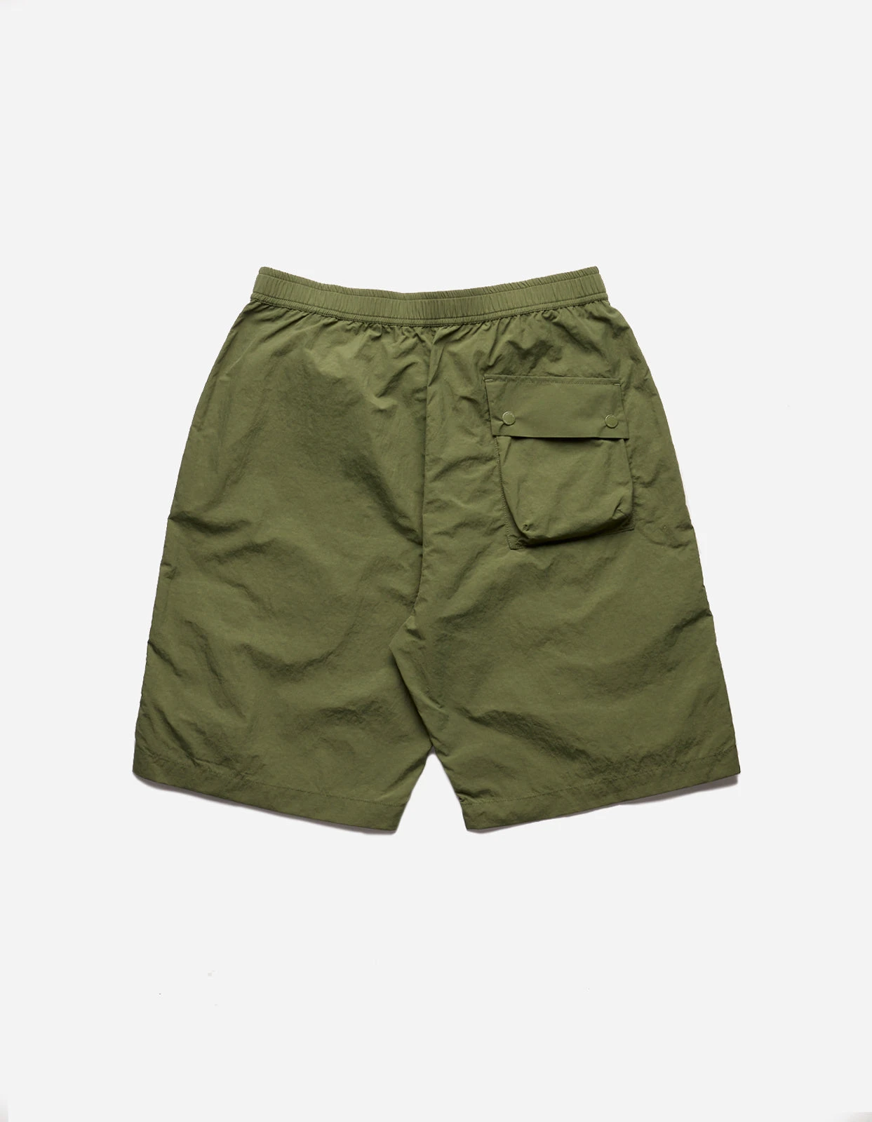 Maharishi 5041 Veg Dyed Asym Cargo Track Shorts Olive 8 Maharishi 5041 Veg Dyed Asym Cargo Track Shorts Olive - Image 8