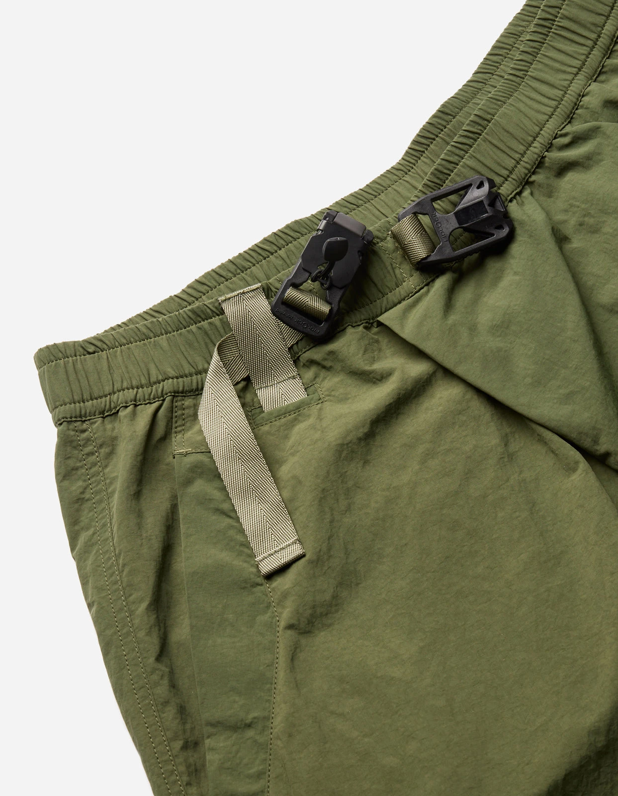 Maharishi 5041 Veg Dyed Asym Cargo Track Shorts Olive 10 Maharishi 5041 Veg Dyed Asym Cargo Track Shorts Olive - Image 10