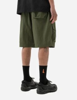 Maharishi 5041 Veg Dyed Asym Cargo Track Shorts Olive 15 Maharishi 5041 Veg Dyed Asym Cargo Track Shorts Olive -Maharishi 5041 olive 70