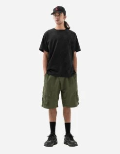Maharishi 5041 Veg Dyed Asym Cargo Track Shorts Olive 16 Maharishi 5041 Veg Dyed Asym Cargo Track Shorts Olive -Maharishi 5041 olive 80