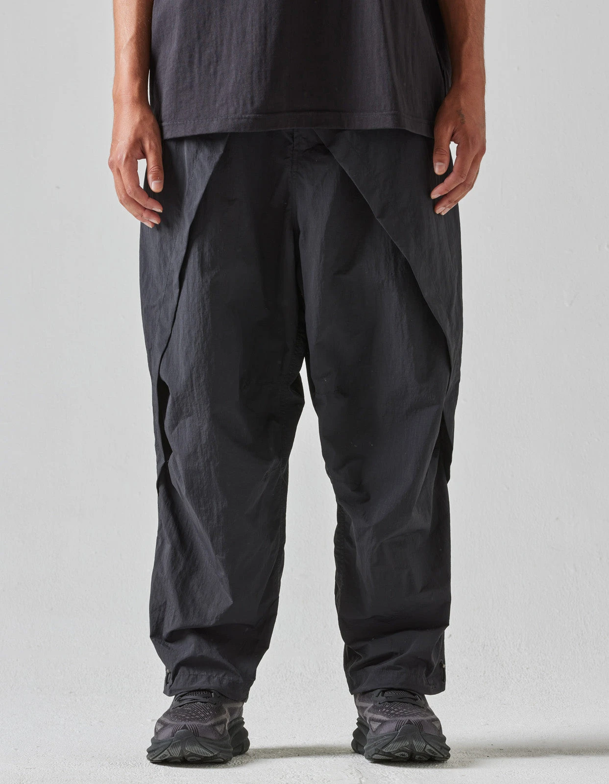 Maharishi 5042 Veg Dyed Hakama Track Pants Black 2 Maharishi 5042 Veg Dyed Hakama Track Pants Black - Image 2