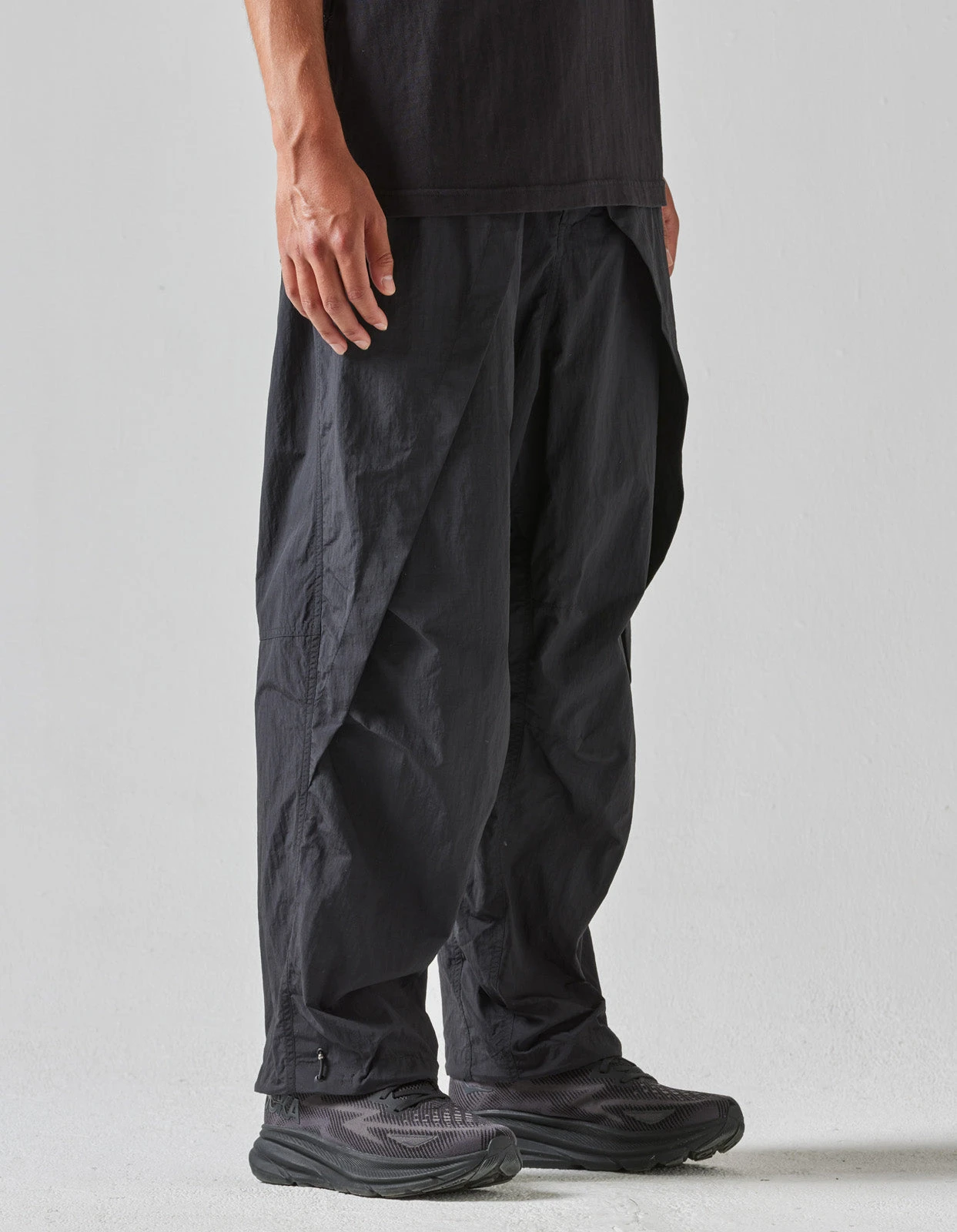 Maharishi 5042 Veg Dyed Hakama Track Pants Black 3 Maharishi 5042 Veg Dyed Hakama Track Pants Black - Image 3