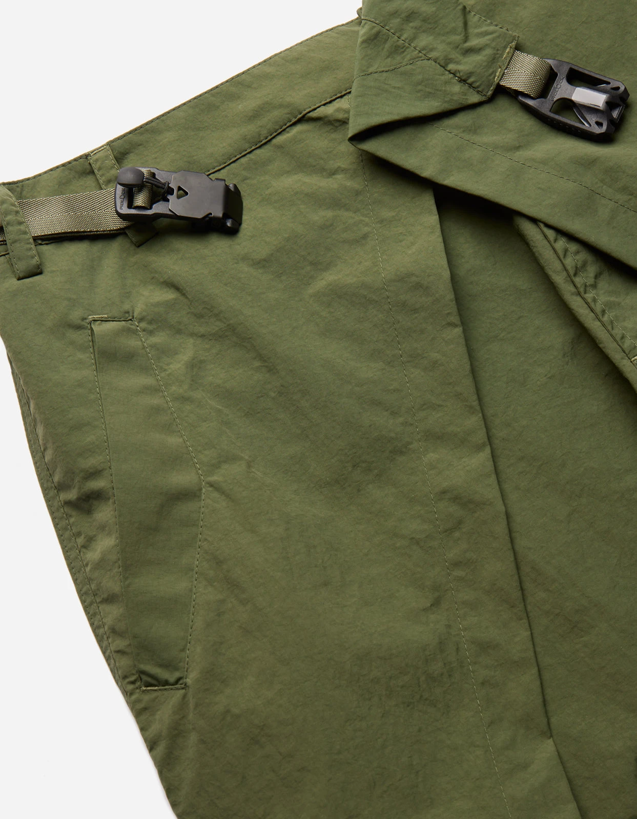 Maharishi 5042 Veg Dyed Hakama Track Pants Olive 7 Maharishi 5042 Veg Dyed Hakama Track Pants Olive - Image 7