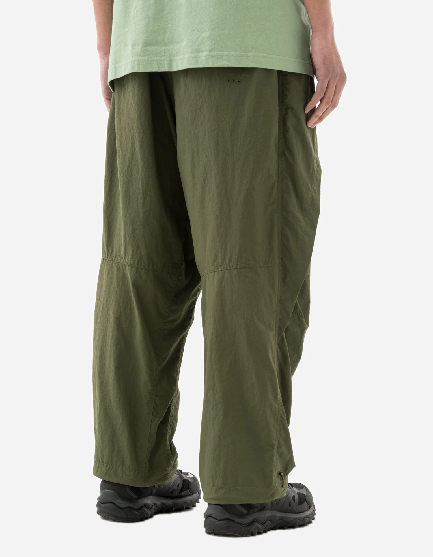Maharishi 5042 Veg Dyed Hakama Track Pants Olive 3 Maharishi 5042 Veg Dyed Hakama Track Pants Olive - Image 3