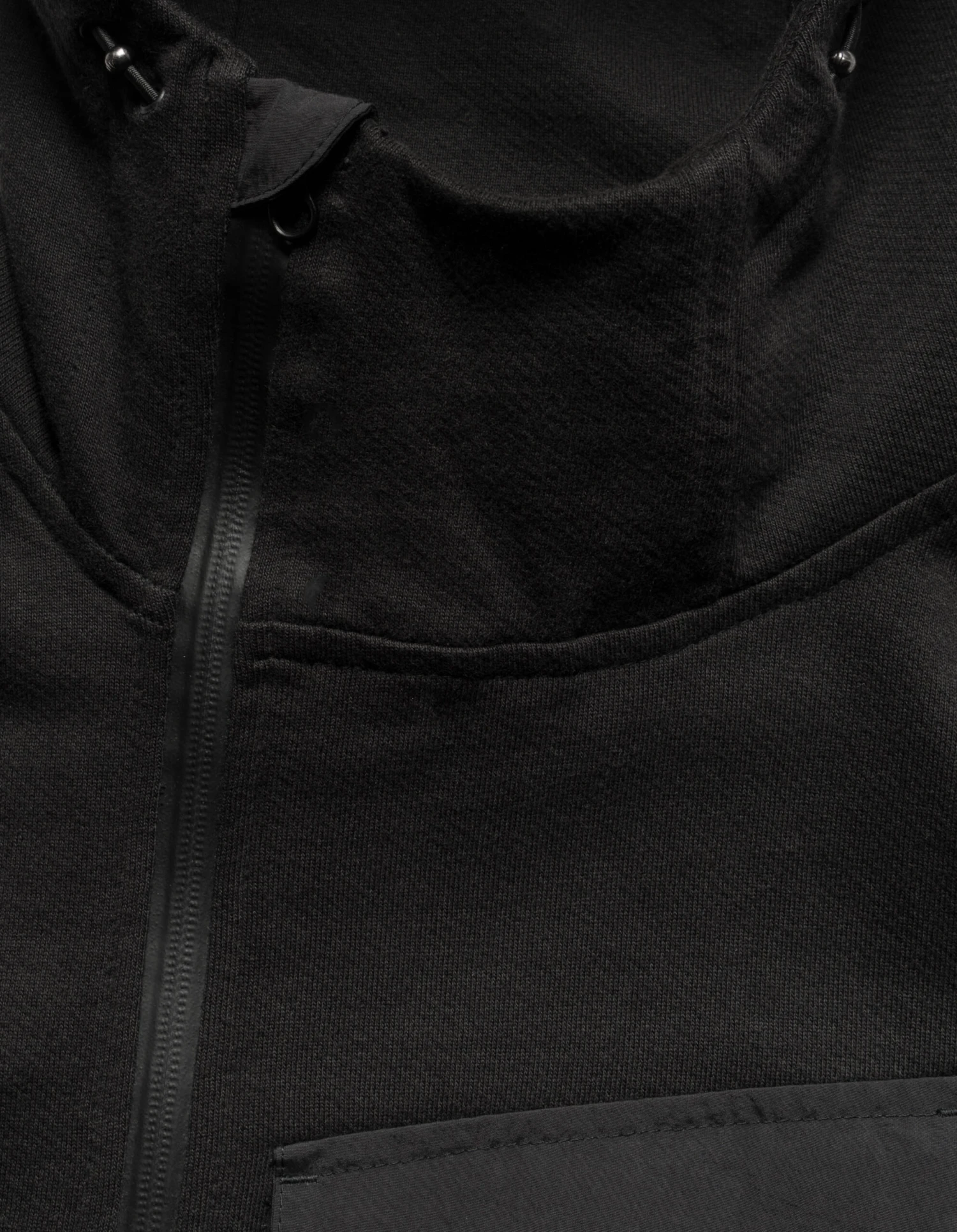 Maharishi 5043 Asym Articulated Hooded Sweat Black 3 Maharishi 5043 Asym Articulated Hooded Sweat Black - Image 3