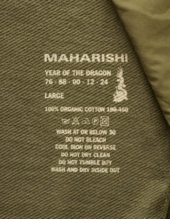 Maharishi 5043 Asym Articulated Hooded Sweat Olive OG-107F -Maharishi 5043 olive 43 Green