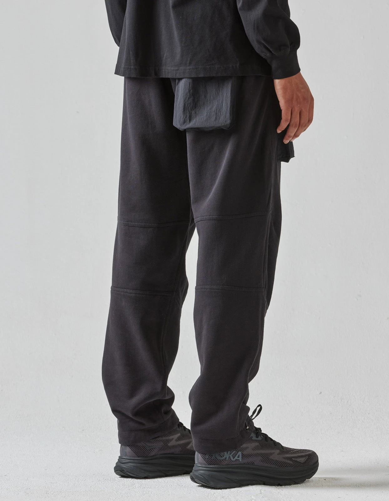 Maharishi 5044 Asym Articulated Sweatpants Black 4 Maharishi 5044 Asym Articulated Sweatpants Black - Image 4