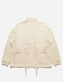 Maharishi 5060 Hemp Dragon Sweat Kimono Ecru -Maharishi 5060 ecru 10 Green