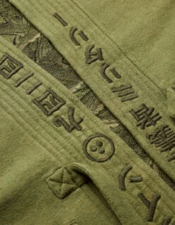 Maharishi 5060 Hemp Dragon Sweat Kimono Olive OG-107F -Maharishi 5060 olive 30 Green