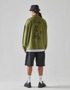Maharishi 5060 Hemp Dragon Sweat Kimono Olive OG-107F -Maharishi 5060 olive 5041 black 60