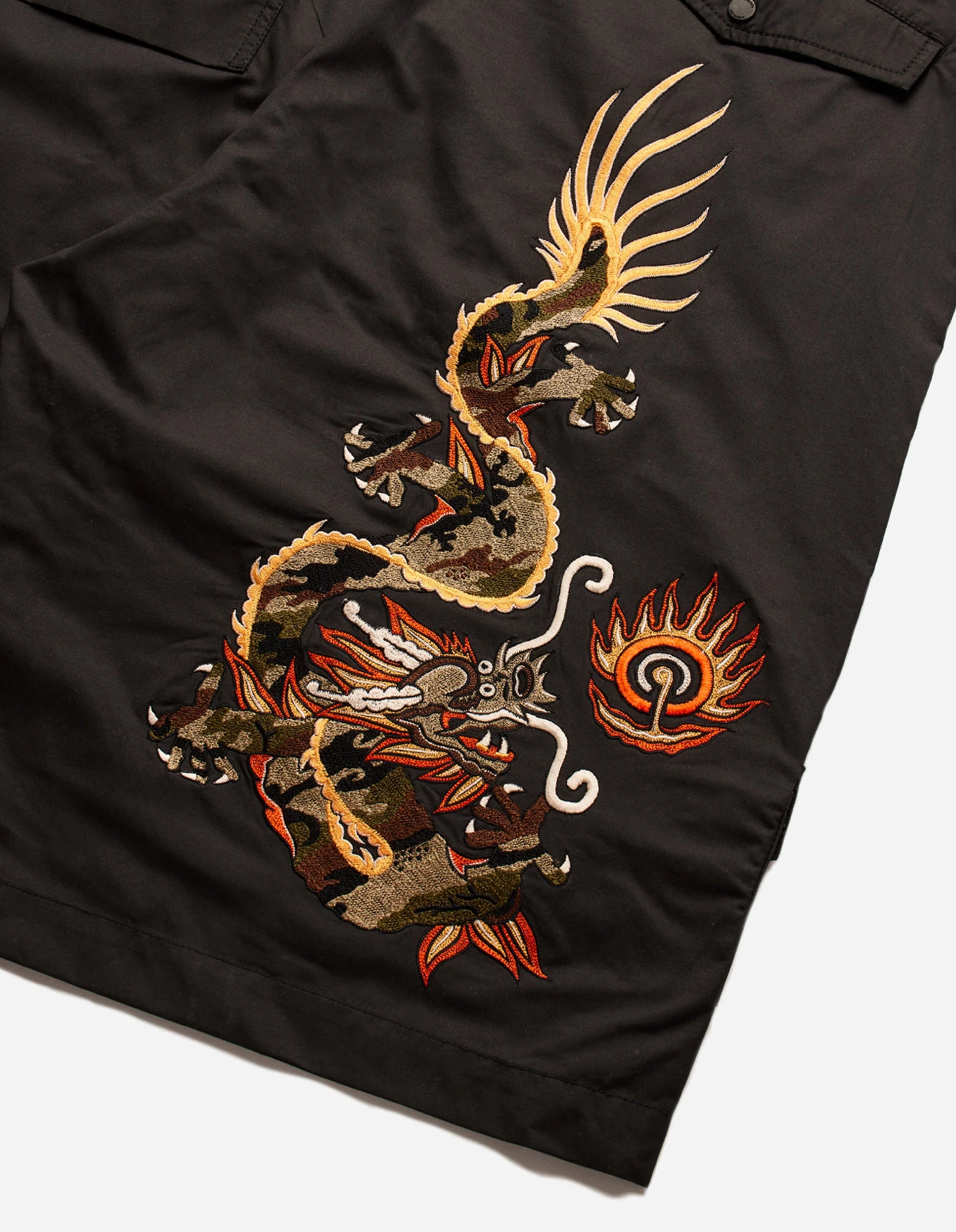 Maharishi 5070 Original Dragon Loose Snoshorts Black 7 Maharishi 5070 Original Dragon Loose Snoshorts Black - Image 7