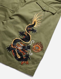 Maharishi 5070 Original Dragon Loose Snoshorts Olive -Maharishi 5070 olive 42