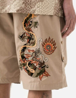 Maharishi 5070 Original Dragon Loose Snoshorts Sand -Maharishi 5070 sand 70