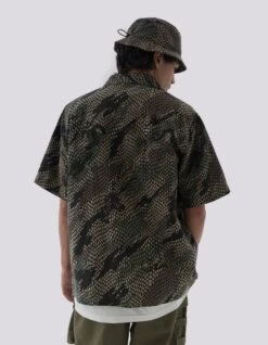 Maharishi 5071 Camo Hemp Summer Shirt Woodland -Maharishi 5071 WOODLAND 80