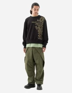 Maharishi 5079 Bamboo Vintage Crew Sweat Black -Maharishi 5079 black 70